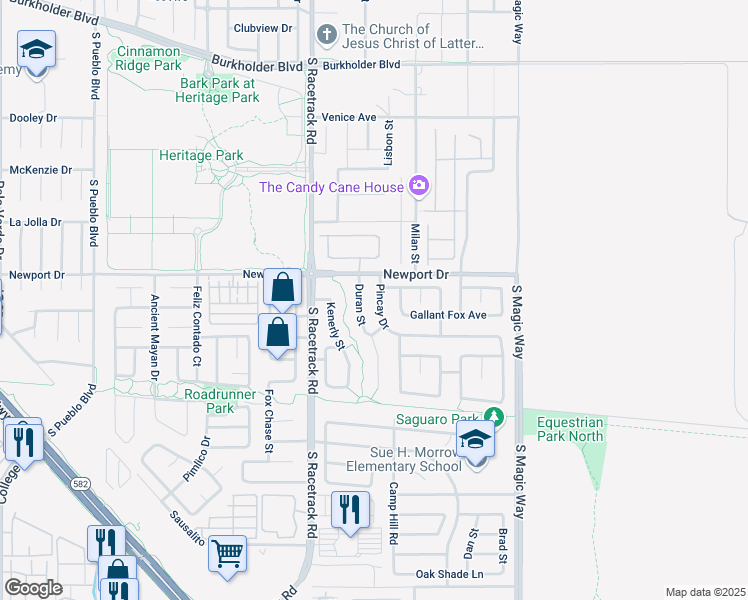 map of restaurants, bars, coffee shops, grocery stores, and more near 1084 Gate Dancer Avenue in Henderson