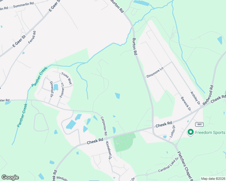 map of restaurants, bars, coffee shops, grocery stores, and more near 2621 Burton Road in Durham