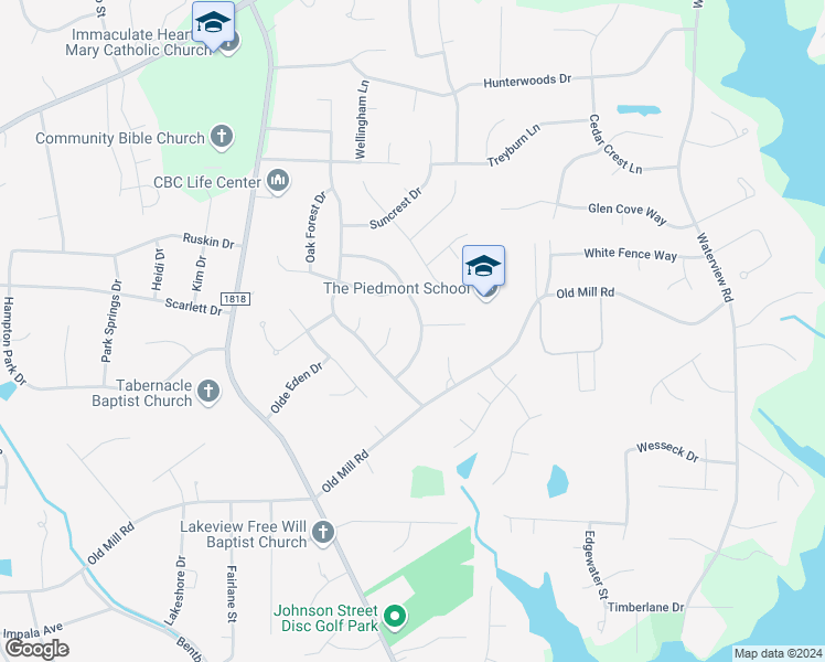 map of restaurants, bars, coffee shops, grocery stores, and more near 1400 Heatherbrook Drive in High Point