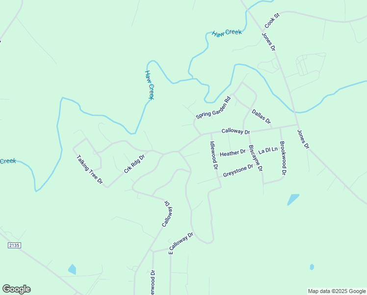 map of restaurants, bars, coffee shops, grocery stores, and more near 3243 Calloway Drive in Mebane