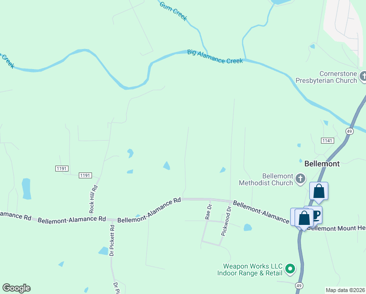 map of restaurants, bars, coffee shops, grocery stores, and more near 2840 Shiloh Stone Court in Burlington