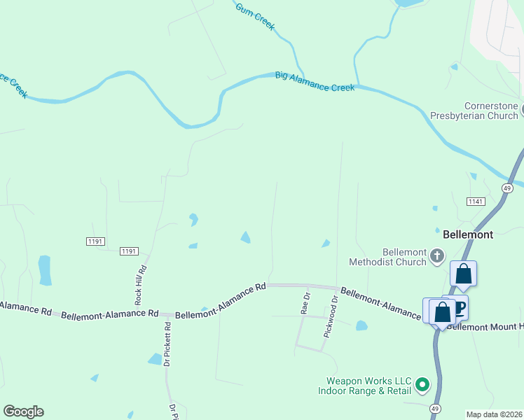 map of restaurants, bars, coffee shops, grocery stores, and more near 2840 Shiloh Stone Court in Burlington