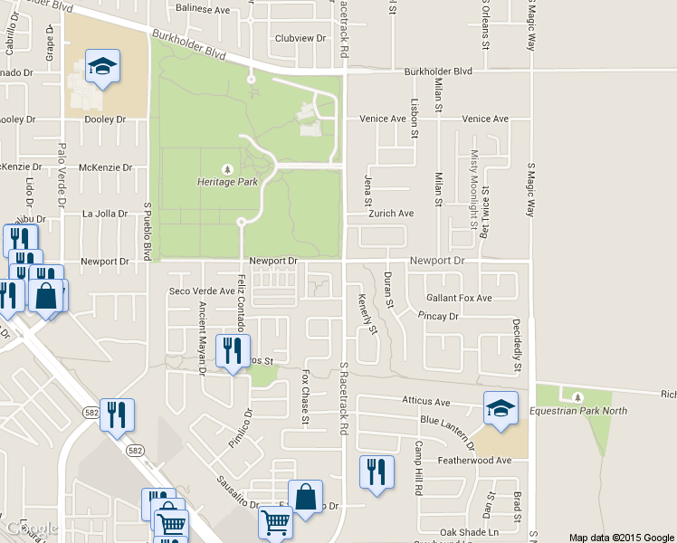 map of restaurants, bars, coffee shops, grocery stores, and more near 512 Kenerly Street in Henderson