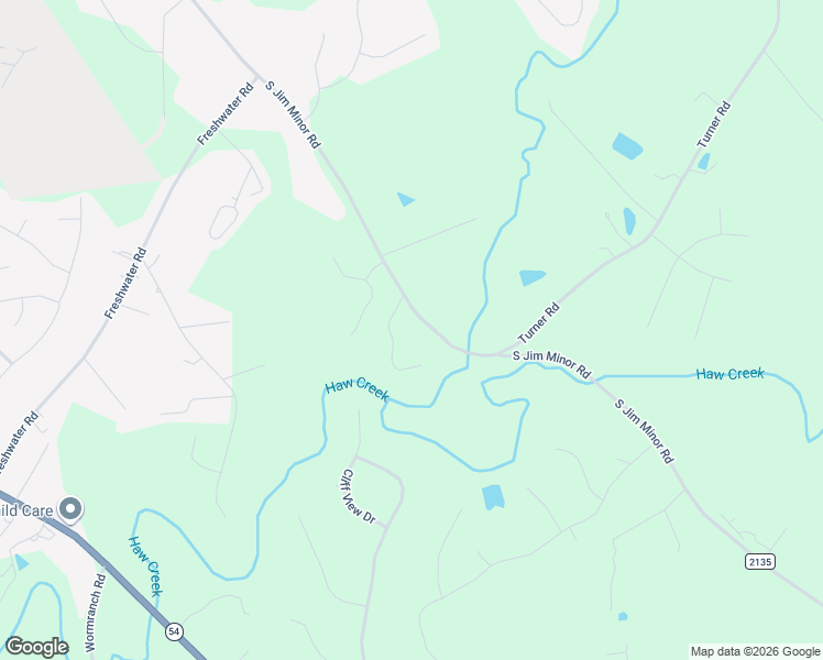 map of restaurants, bars, coffee shops, grocery stores, and more near 2839 South Jim Minor Road in Haw River