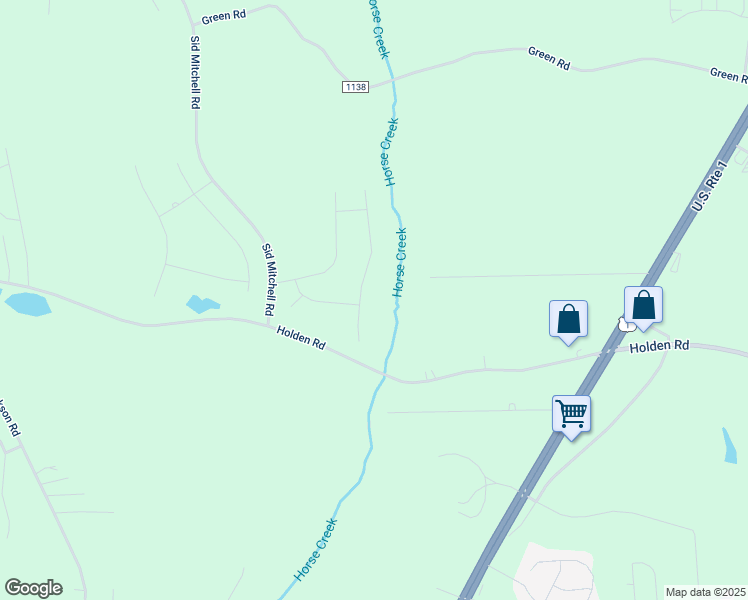 map of restaurants, bars, coffee shops, grocery stores, and more near 60 Oxer Drive in Youngsville