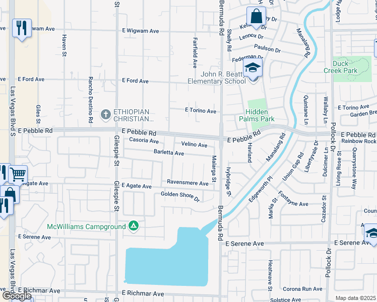 map of restaurants, bars, coffee shops, grocery stores, and more near 322 Barletta Avenue in Las Vegas