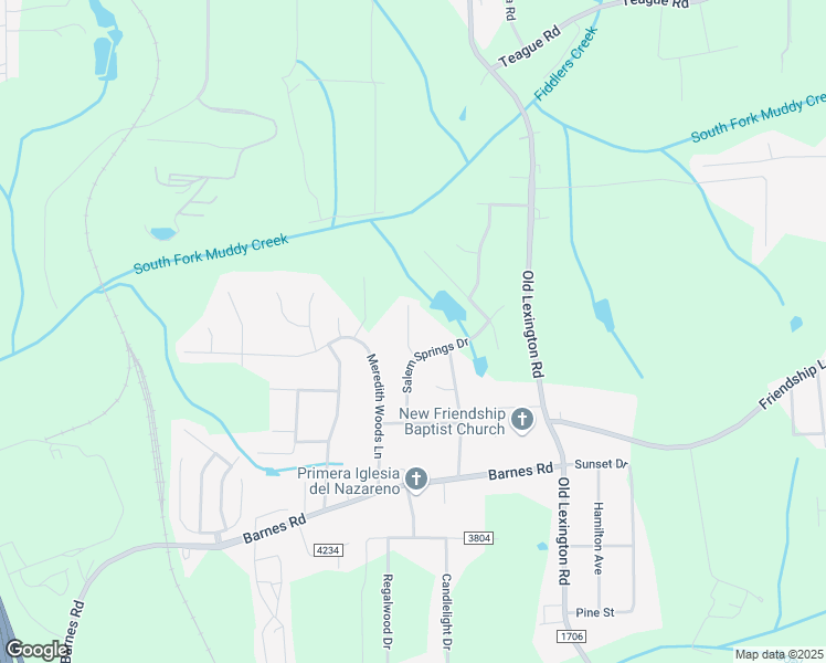 map of restaurants, bars, coffee shops, grocery stores, and more near 4135 Duck Pond Court in Winston-Salem