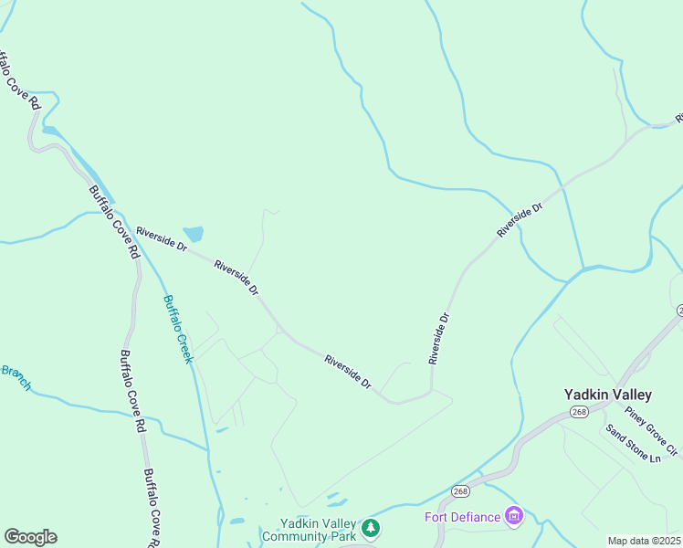 map of restaurants, bars, coffee shops, grocery stores, and more near 1654 Riverside Drive in Lenoir