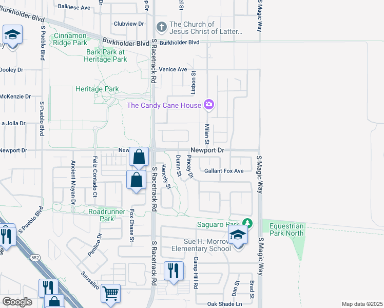 map of restaurants, bars, coffee shops, grocery stores, and more near 1084 Gate Dancer Avenue in Henderson