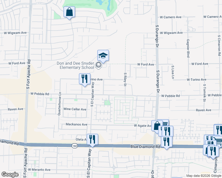 map of restaurants, bars, coffee shops, grocery stores, and more near 8896 Bonneville Peak Court in Las Vegas