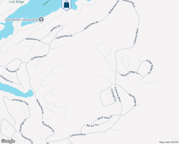 map of restaurants, bars, coffee shops, grocery stores, and more near in Fairfield Glade