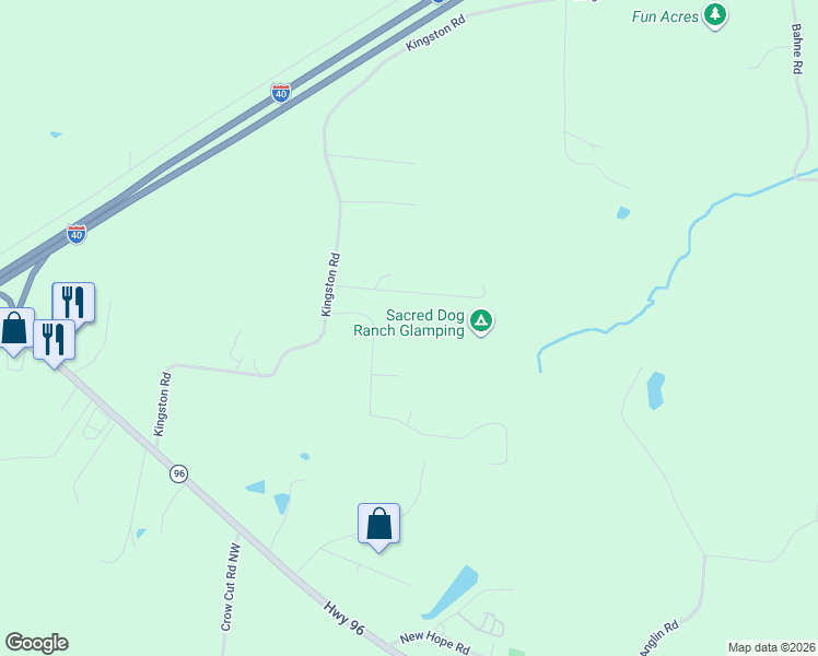 map of restaurants, bars, coffee shops, grocery stores, and more near 7108 Triple Crown Lane in Fairview