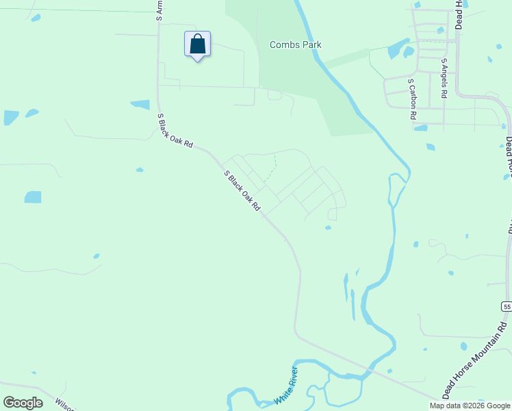 map of restaurants, bars, coffee shops, grocery stores, and more near County Road 57 in Fayetteville