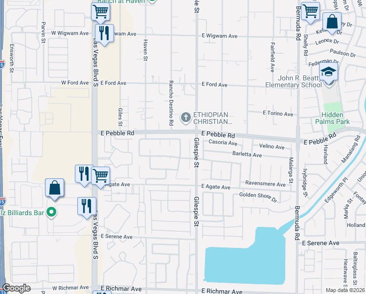 map of restaurants, bars, coffee shops, grocery stores, and more near 8971 Crooked Court in Las Vegas