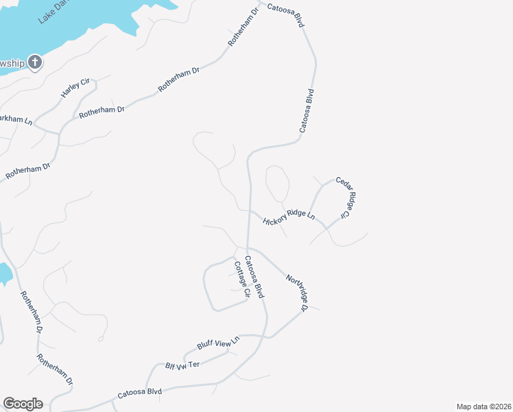 map of restaurants, bars, coffee shops, grocery stores, and more near 101 Hickory Ridge Lane in Crossville