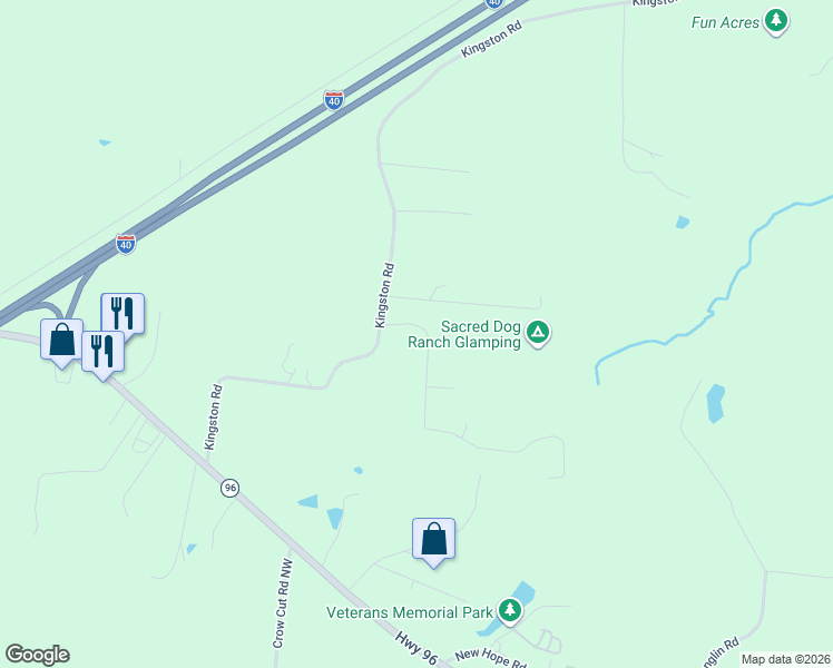 map of restaurants, bars, coffee shops, grocery stores, and more near 7109 Triple Crown Lane in Fairview