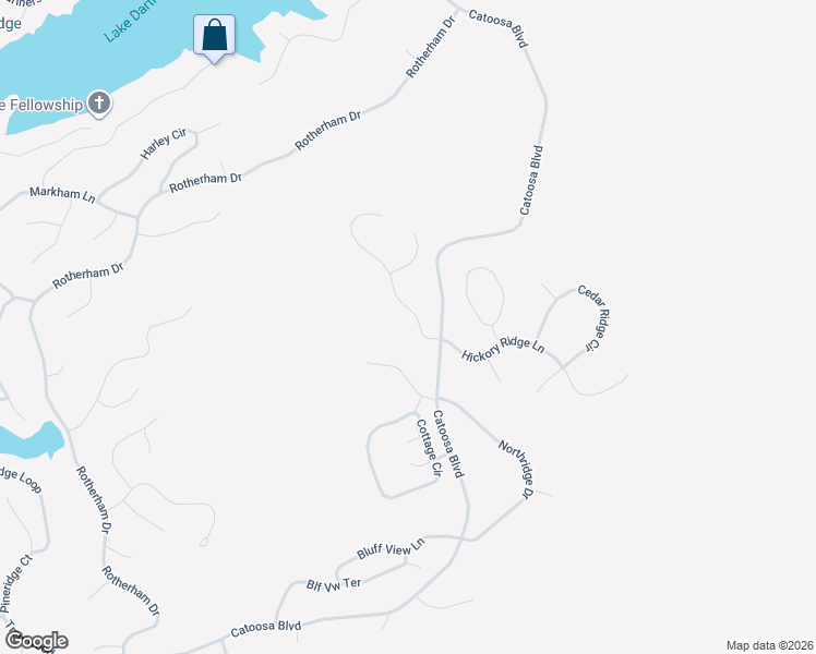 map of restaurants, bars, coffee shops, grocery stores, and more near 101 Hickory Ridge Lane in Crossville