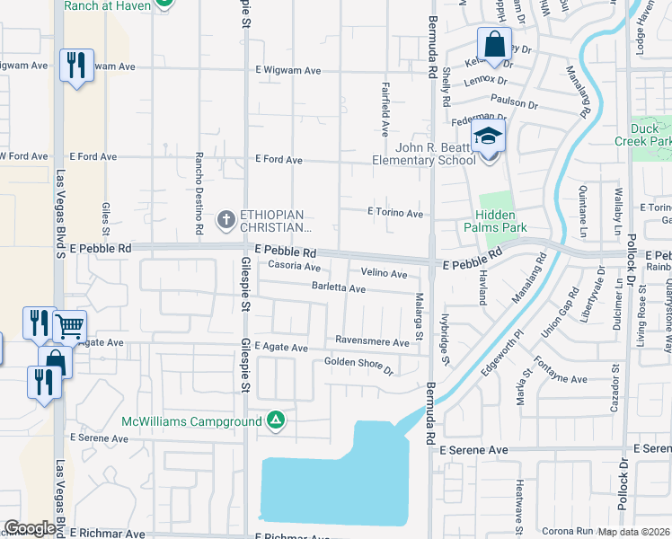 map of restaurants, bars, coffee shops, grocery stores, and more near 8938 Termoli Street in Las Vegas