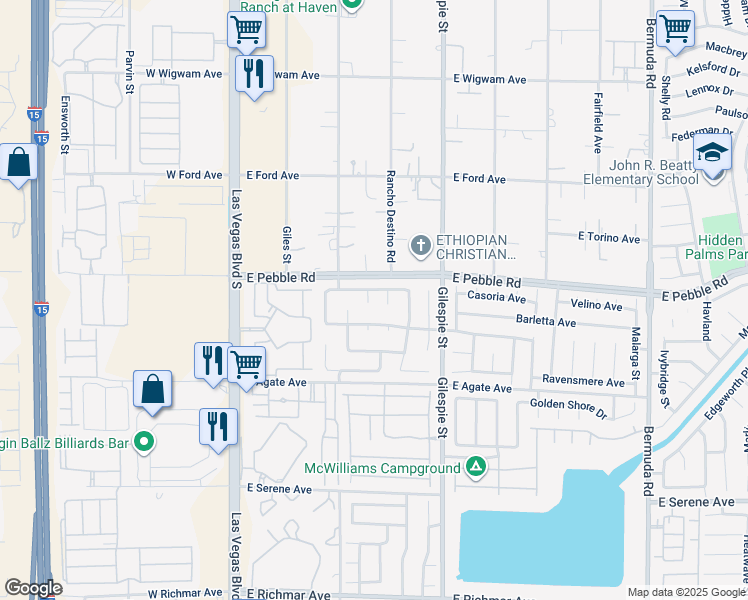 map of restaurants, bars, coffee shops, grocery stores, and more near 8948 Daylight Peak Court in Las Vegas