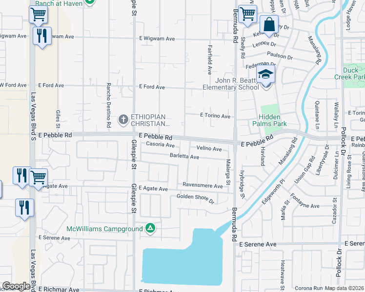 map of restaurants, bars, coffee shops, grocery stores, and more near 8938 Termoli Street in Las Vegas