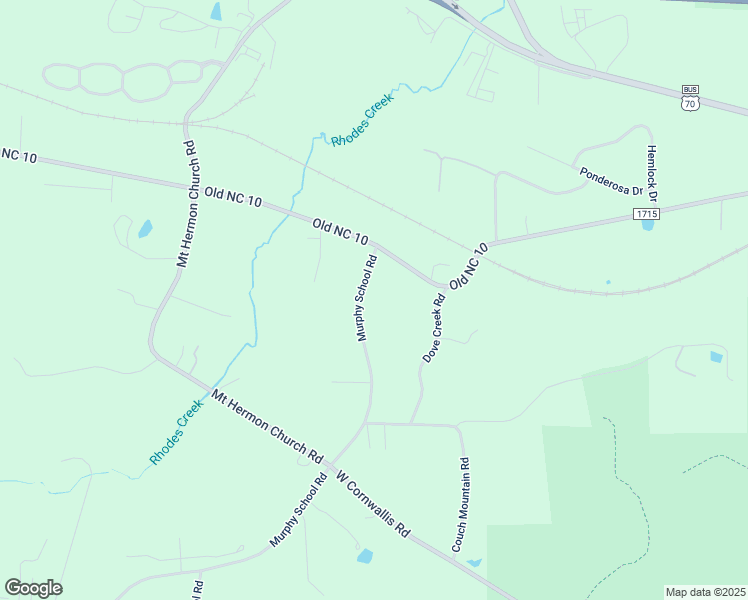 map of restaurants, bars, coffee shops, grocery stores, and more near 3802 Murphy School Road in Durham