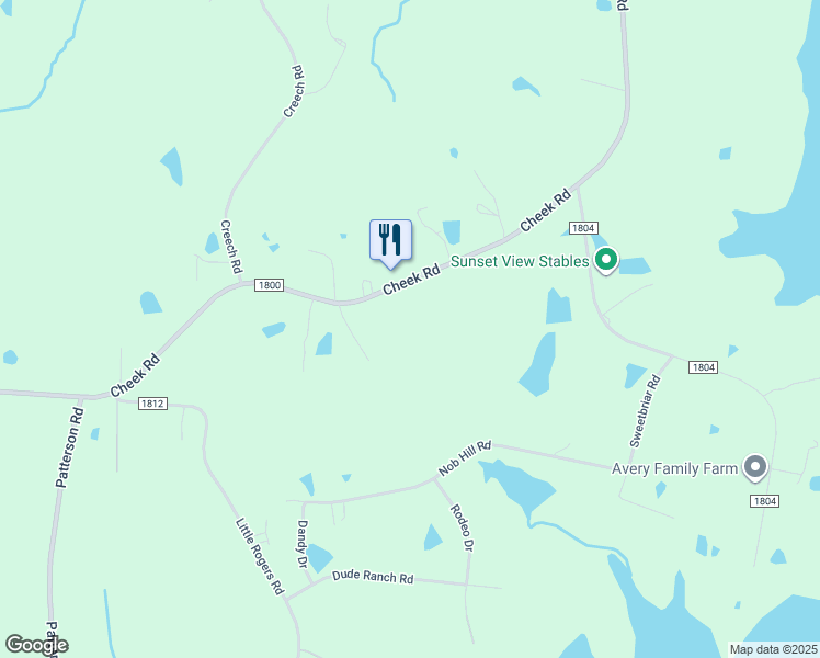 map of restaurants, bars, coffee shops, grocery stores, and more near 5714 Cheek Road in Durham