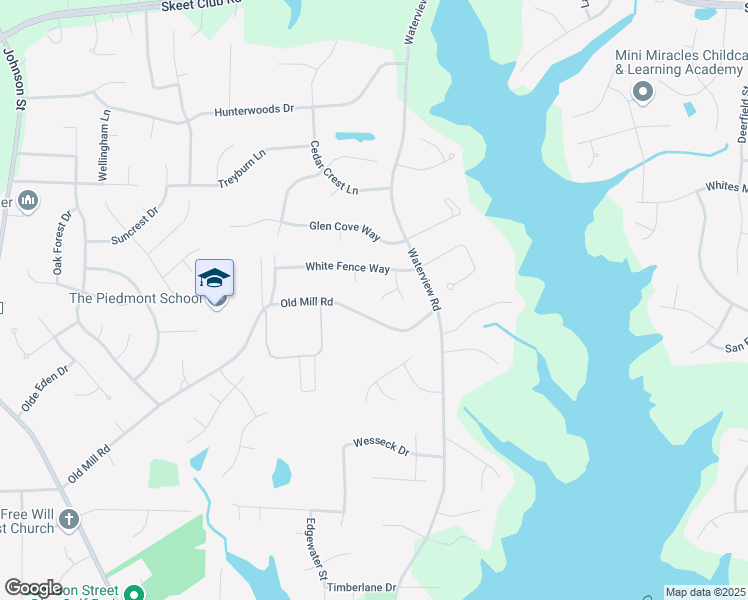 map of restaurants, bars, coffee shops, grocery stores, and more near 2500 Water Run Court in High Point