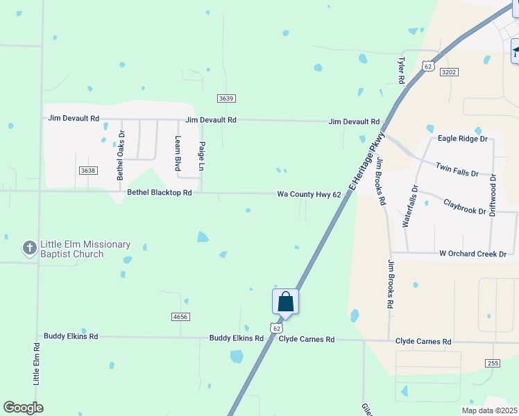 map of restaurants, bars, coffee shops, grocery stores, and more near 12575 Bethel Blacktop Road in Farmington
