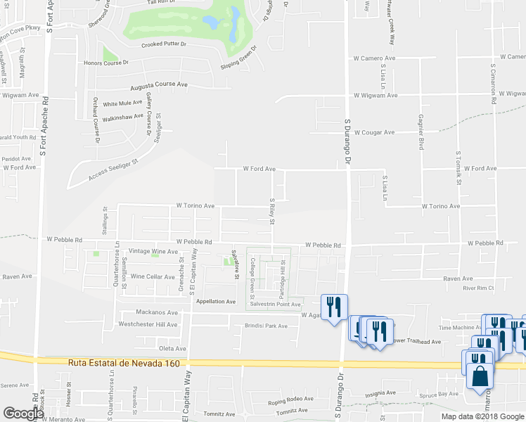 map of restaurants, bars, coffee shops, grocery stores, and more near 8825 West Torino Avenue in Las Vegas