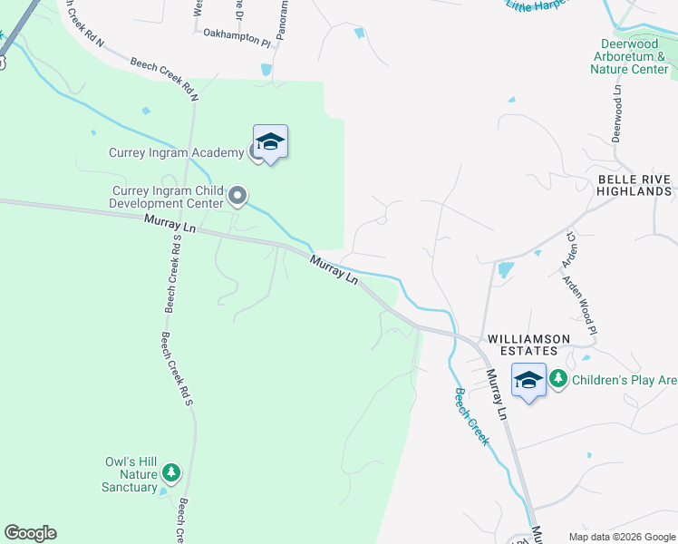 map of restaurants, bars, coffee shops, grocery stores, and more near Olde Towne Road in Brentwood