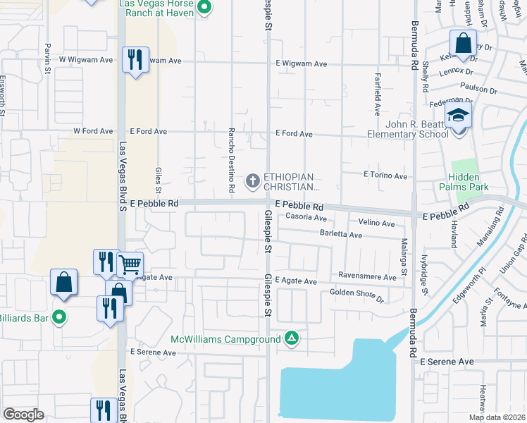 map of restaurants, bars, coffee shops, grocery stores, and more near 8930 Crooked Court in Las Vegas