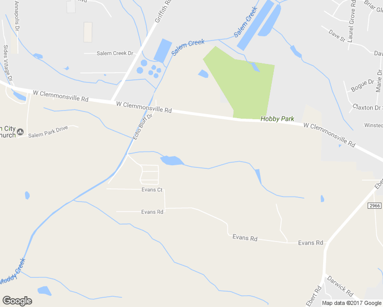 map of restaurants, bars, coffee shops, grocery stores, and more near 2370 West Clemmonsville Road in Winston-Salem