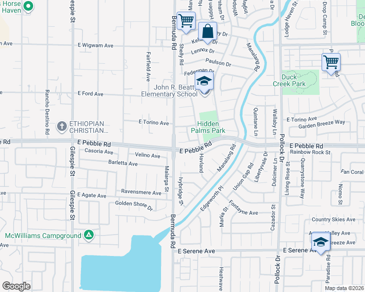 map of restaurants, bars, coffee shops, grocery stores, and more near 435 Compo Avenue in Las Vegas