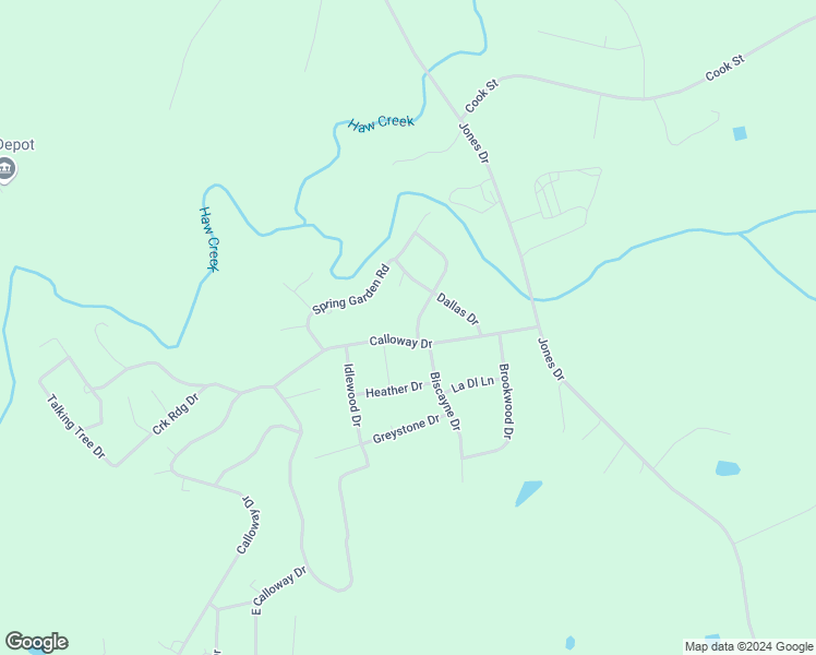 map of restaurants, bars, coffee shops, grocery stores, and more near 2919 Calloway Drive in Mebane