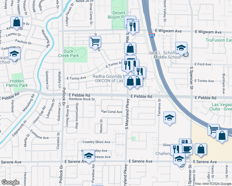 map of restaurants, bars, coffee shops, grocery stores, and more near 1123 Aldenwood Avenue in Las Vegas