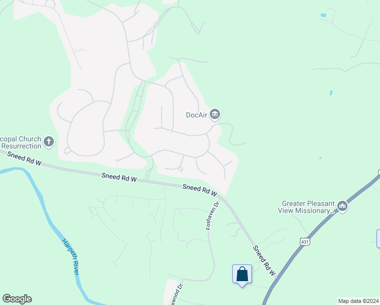 map of restaurants, bars, coffee shops, grocery stores, and more near 2014 Waterstone Drive in Franklin