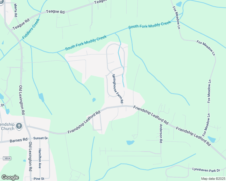 map of restaurants, bars, coffee shops, grocery stores, and more near 4960 Springhouse Farm Road in Winston-Salem