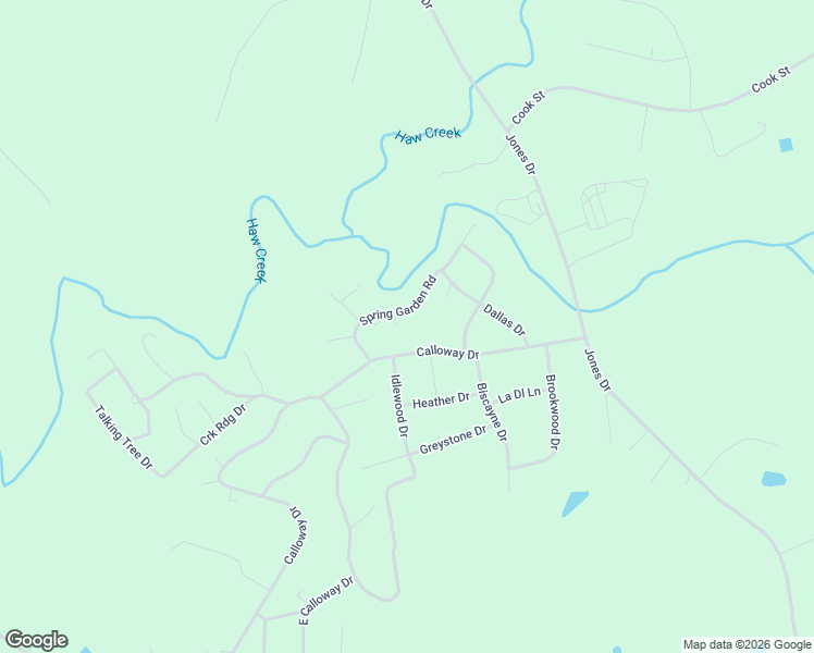 map of restaurants, bars, coffee shops, grocery stores, and more near 2704 Spring Garden Road in Mebane