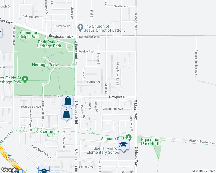 map of restaurants, bars, coffee shops, grocery stores, and more near 421 Mystic River Street in Henderson