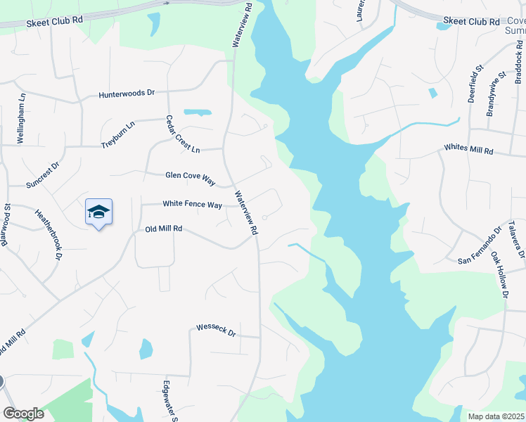 map of restaurants, bars, coffee shops, grocery stores, and more near 2630 White Fence Way in High Point