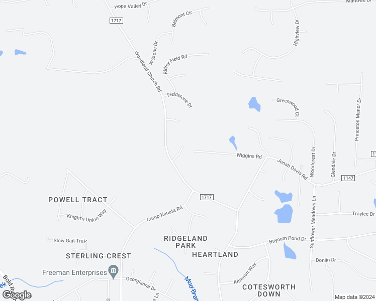 map of restaurants, bars, coffee shops, grocery stores, and more near 4012 Morgan Circle in Wake Forest