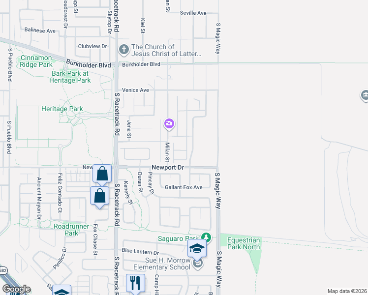 map of restaurants, bars, coffee shops, grocery stores, and more near 420 Misty Moonlight Street in Henderson