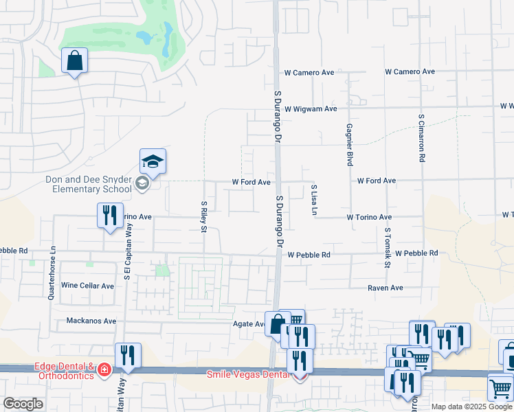 map of restaurants, bars, coffee shops, grocery stores, and more near 8766 Victoria Park Street in Las Vegas
