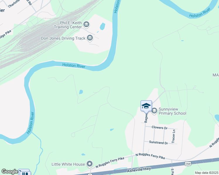 map of restaurants, bars, coffee shops, grocery stores, and more near 498 Drummer Lane in Knoxville