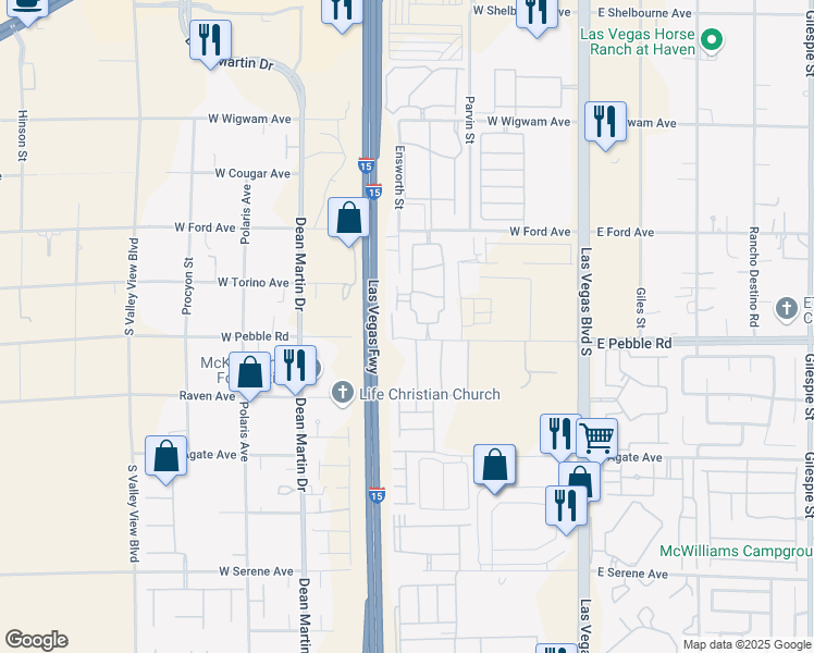 map of restaurants, bars, coffee shops, grocery stores, and more near 711 Carson Avenue in Las Vegas