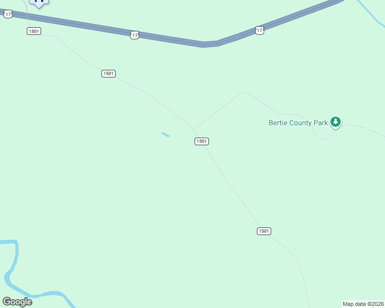 map of restaurants, bars, coffee shops, grocery stores, and more near 302 Bal Gra Road in Bertie