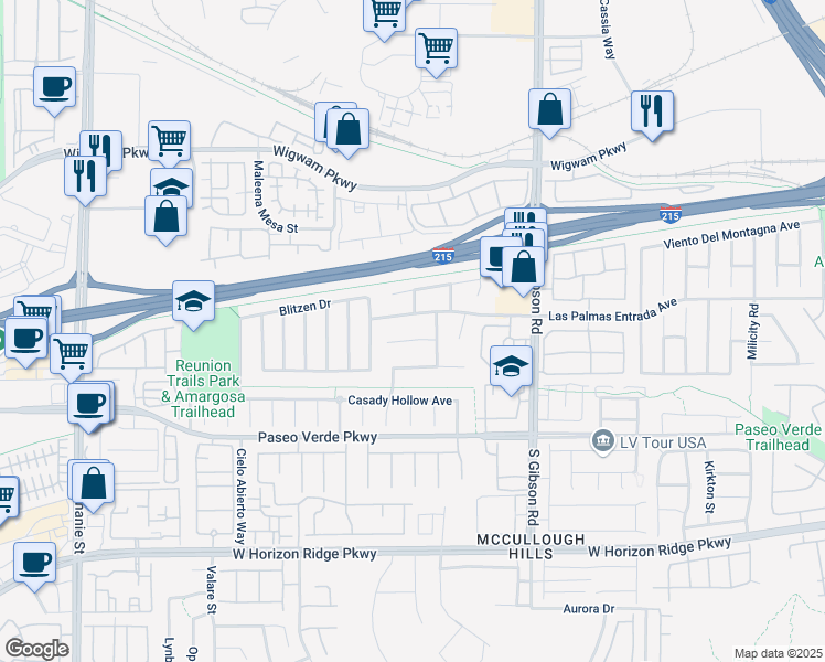 map of restaurants, bars, coffee shops, grocery stores, and more near 1084 Sandstone Canyon Street in Henderson