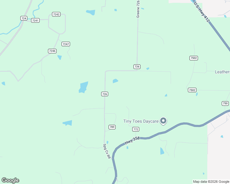 map of restaurants, bars, coffee shops, grocery stores, and more near 439-699 Greene Road 726 in Paragould