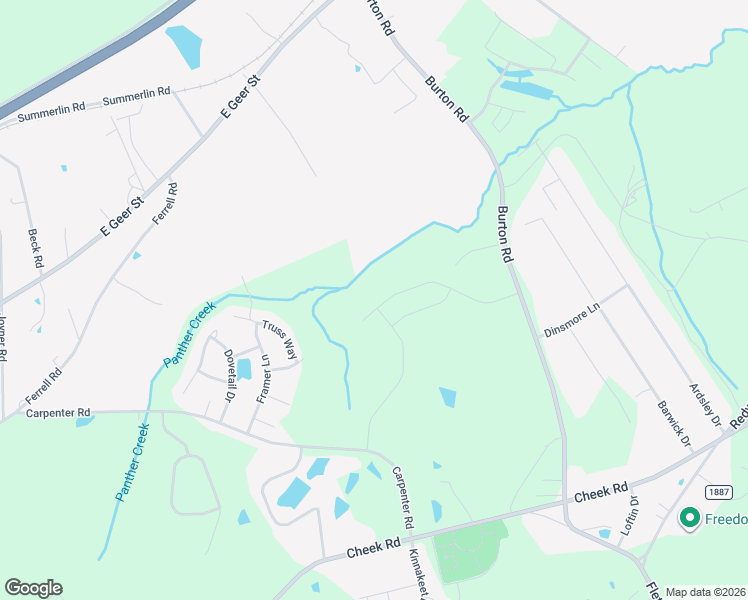 map of restaurants, bars, coffee shops, grocery stores, and more near 2621 Burton Road in Durham
