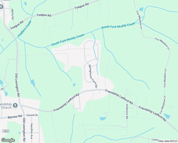 map of restaurants, bars, coffee shops, grocery stores, and more near 5000 Springhouse Farm Road in Winston-Salem